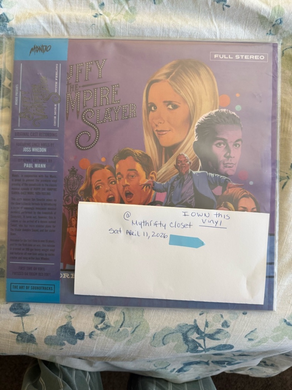 Buffy the vampire slayer “ONCE MORE WITH FEELING” red variant vinyl